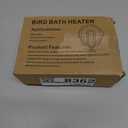 Bird Bath Heater with 10ft, Utility Submersible Aluminum Cast De-Icer Chicken Water Heater for Birdbaths in Winter (100W)