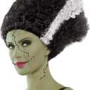 Party King Women's Monster Bride Costume Wig (Black/White)
