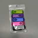 EASTFUN 5 Pack 8GB USB Flash Drive USB 2.0 Flash Memory Stick Fold Storage Thumb Stick Pen (Five Mixed Colors: Black Rose Blue Purple Green)