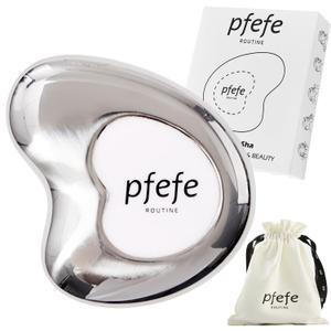Stainless Steel Cryo Gua Sha - Gua Sha Facial Beauty Tools - Metal Skin Care Gua Sha for Body SPA Face Neck Eye (White)