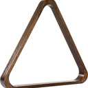 GSE Games & Sports Expert Solid Wood Billiard 8-Ball Triangle / 9-Ball Diamond Pool Ball Racks for 2-1/4" Pool Balls, Pool Table Accessories (Espresso)