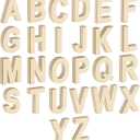 Bright Creations 83 Piece Wooden Letters for Crafts, 4-Inch Alphabet Cutouts for DIY Painting, Crafts, Wall Decorations - Wood Letters