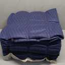 12 Moving Packing Blankets 80 x 72 Inches (35 lb/dz) Heavy Duty Moving Pads for Protecting Furniture Professional Quilted Shipping Furniture Pads (Dark Blue 12PCS)