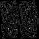 Glenmal 12 Sheet Iron-on Rhinestone Sheets Crystal Transfers Glitter Hotfix Rhinestone Decals Hot Melt Patches for Clothing Craft DIY Decor(Classic White Diamond Style)