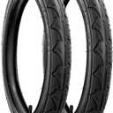 Rear 16×1.75 Tires and Inner Tubes, 16x1.75/ 47-305 Stroller Tires Fit for BOB 3-Wheeler Gear Jogging Troller Models-Single and Double Stroller Including Revolution SE/ Pro/ Flex/ SU/ Ironman(2Sets)