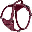HALTI Anatomy Dog Harness with Handle - Provides Your Dog Freedom of Movement for Comfortable Walking. 3 Leash Attachment Points, Neoprene Padded, Adjustable, and Reflective (Size Medium, Magenta)