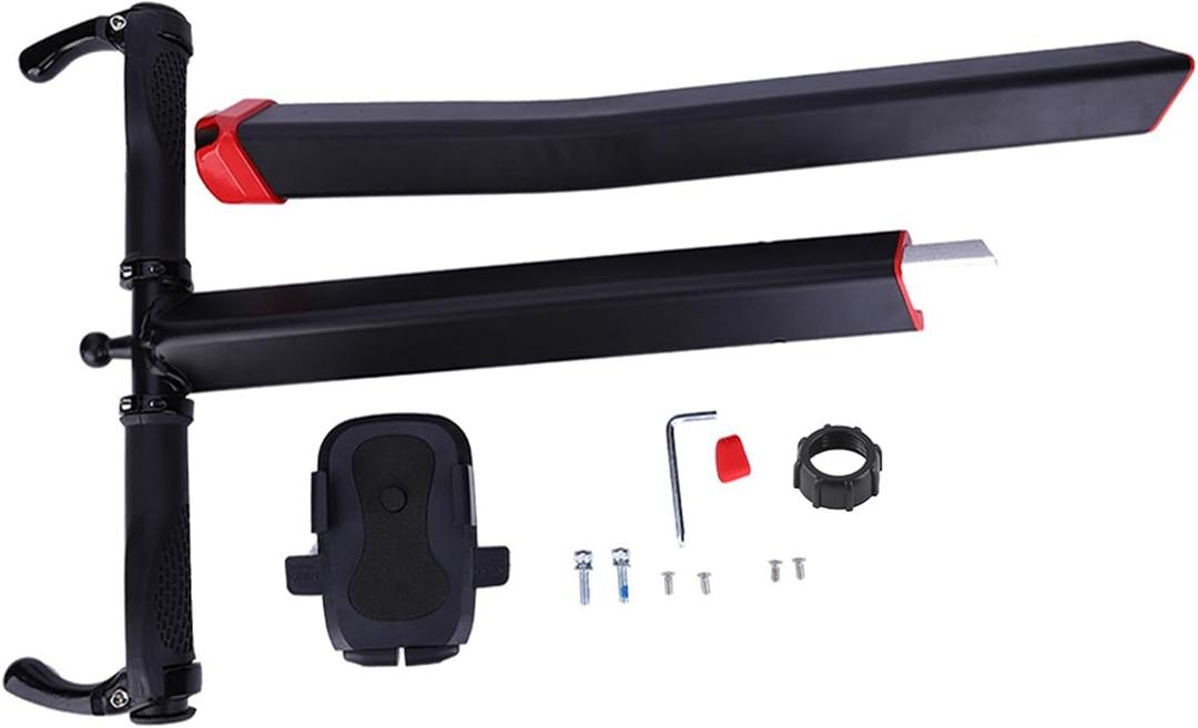 Premium Aluminum Alloy Black Handle Bracket Bar with Mobile Phone Mount Compatible with Xiaomi Balance Scooter for Enhanced Stability and Convenience During Rides