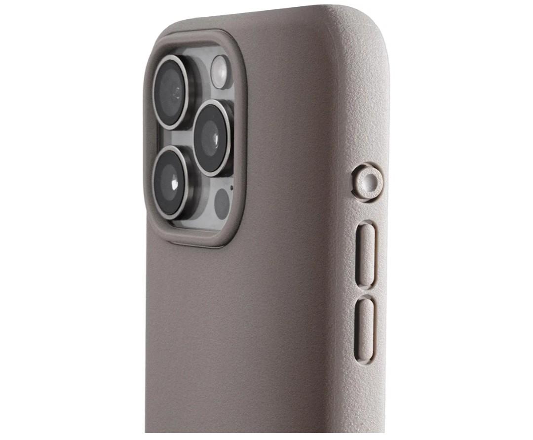 TineeOwl for iPhone 15 Pro Max Magnetic Case - Dune Series, Compatible with MagSafe, TPU, Minimalist, Slim/Thin, Grippy with Microfiber Lining, Rounded Action Button (Sand Stone, iPhone 15 Pro Max)
