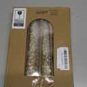 Ceoighe 4 Pcs 10 Inch Christmas Tree Candles, Premium Natural Unscented Beeswax Christmas Tree Shaped Taper Candles with Cotton Wick, for Xmas Holiday Decor Party Banquet, Gold