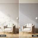 20PCS 3D Wall Panels Peel and Stick Foam, Self-Adhesive Decorative 3D Brick Wallpaper Wall Covering, Faux Stone Wall Panel Foam Brick for Living Room, Kitchen, Bathroom (White)