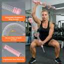 2pcs Adjustable Ropeless Weighted Cordless Battle Ropes for Home Gym(Pink)