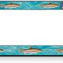 Rainbow Trout Fishing Fish License Plate Frame Tag Holder Cover