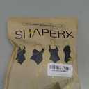 SHAPERX Hourglass Leggings Anti Cellulite Compression Full Body Shapewear Breathable No Roll Down (Small-Medium, Black (Open Bust))
