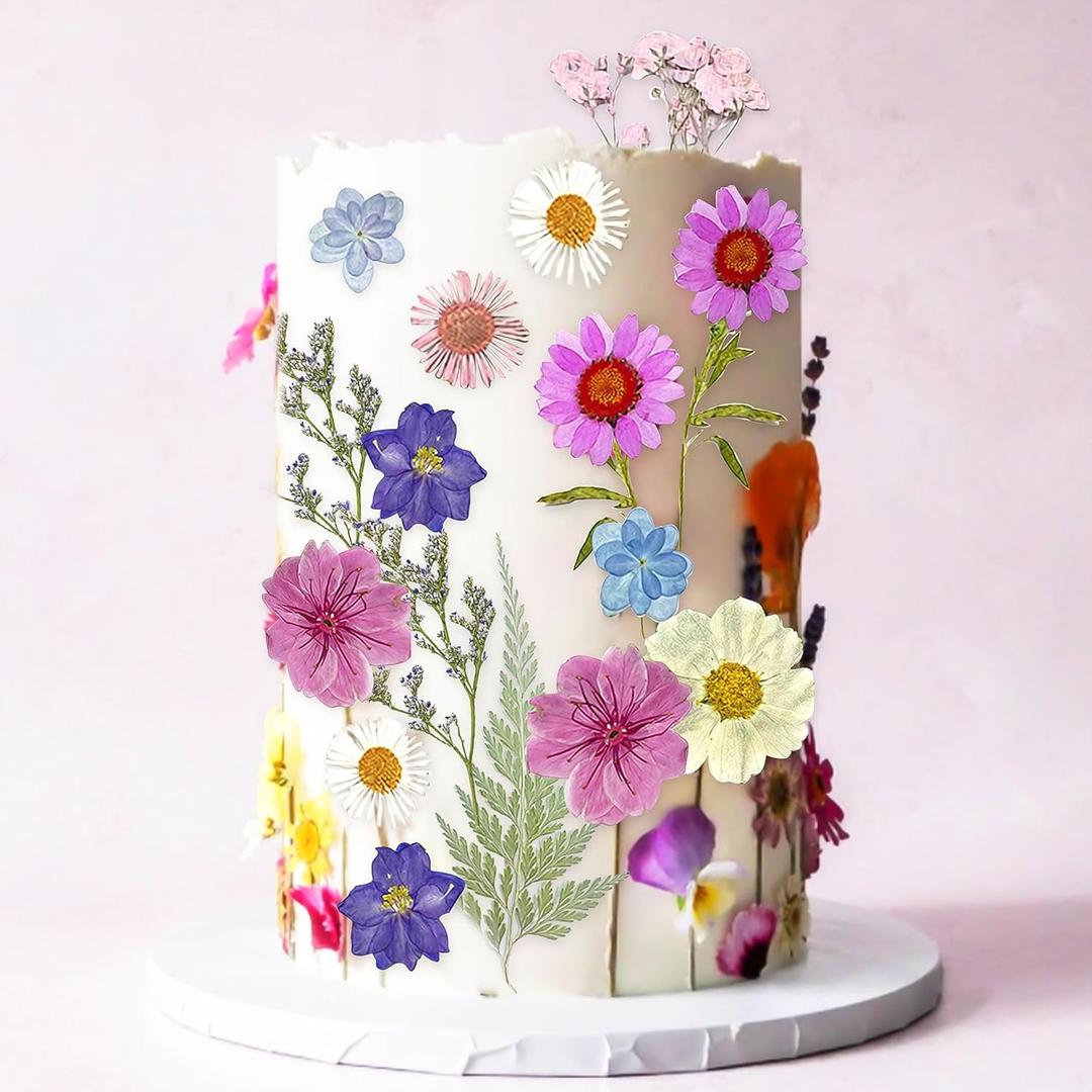 JeVenis Wildflower Cake Toppers Wildflower Decor Baby In Bloom Baby Shower Cake Toppers for Women Birthday Bridal Shower Wedding Party Decoration (Pink)