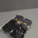 BECEMURU Dog Snow Boots for Winter,Double-Straps Anti-Fall Off Dog Booties Shoes, Non-Slip Paw Protectors for Outdoor Walking Hiking in Snowy or Rainy Day (Black, 3#) (3#(Width 2.0 inch) for 27-38 lbs)