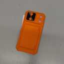 BXYJY for iPhone 17 Pro Max Phone Case Wallet, Card Holder (45 Cards), Slide Camera Cover, Military Grade Protection, Rugged Hard Women Girly Men Protective Case for iPhone17 Pro Max 6.9", Orange