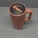 HydroJug Traveler - 40 oz Water Bottle with Handle & Flip Straw - Fits in Cup Holder, Leak Resistant Tumbler-Reusable Insulated Stainless Steel & Rubber Base - Gifts for Women & Men, Dahlia