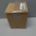 Creative Co-Op Decorative Round Terra-Cotta Vase with Floral Pattern with Distressed Finish, Blue