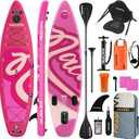 NACATIN Inflatable Stand Up Paddle Board,10'6"Upgrade Version Blow Up Paddle Boards for Adults with Premium SUP Accessories& Backpack,Adjustable Paddle,Camera Mount,Hand Pump, for Lake, River, Yoga
