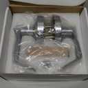 Leydebong Bathroom Privacy Indicator Handle Lock, Large in-USE or Vacant Indicator, Commercial Grade Bathroom Door Lock Handle with Occupancy Indicator