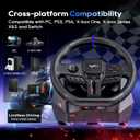 PXN Gaming Steering Wheel - 270/900 V900 GEN2 Sim Racing Wheel with Pedals Paddle Shifter - for Xbox One,Series S|X, PC, PS4, Switch