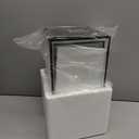 Set of 3 Square Glass Hurricane Candle Holders, Clear Glass Framed in Black-Finish Brass, Great for Home Decor and Wedding,Holiday Decor.