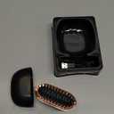 CBDYWVR Glambrushs Mini Hair Straightener, 3-Speed Temperature Control, 2-in-1 Glambrushs Cordless Straightener, Rapid Heating & Anti Scald Shell, Lightweight and Portable for Travel (Black)