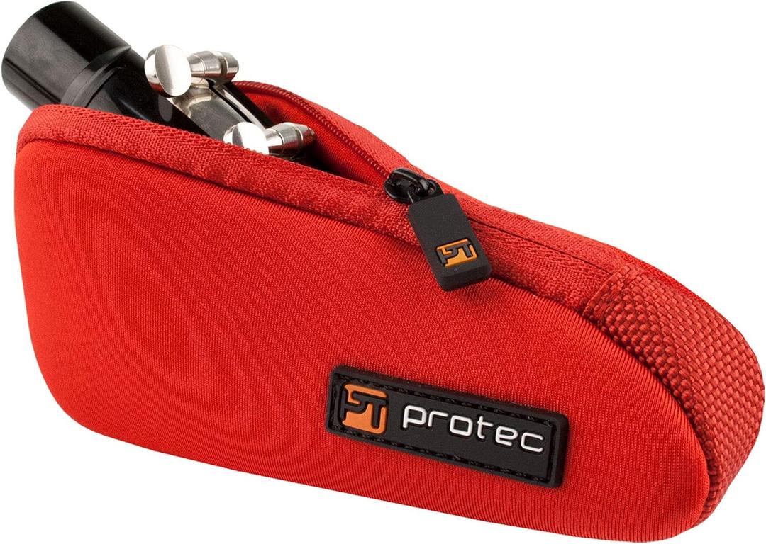 Protec Neoprene Tuba/Tenor Saxophone Mouthpiece Pouch, Red Protec Neoprene Tuba/Tenor Saxophone Mouthpiece Pouch, Red