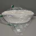 Pro Goleem Small Woven Burr Basket with Gift Bags and Ribbons Durable Baskets for Valentines Day Gifts Empty Small Rope Basket for Storage 12"X 8" X 5" Baby Toy Baskets with Handles, White