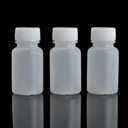 100Pcs 20ml PE Plastic Empty Small Mouth Graduated Lab Chemical Container Reagent Bottle Sample Sealing Liquid Medicine Bottles
