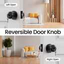 3 Pack Keyed Matte Black Door Knob with Lock Key for Bedrooms Bathroom Closet Pantry Office Standard Indoors Exterior Interior Door Knobs for Doors Hardware Locking Door Handle Keys House Home Decor