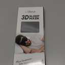 LitBear Sleep Mask for Side Sleeper Women Men, Eye Mask for Sleeping Light Blocking, 3D Contoured Cup Sleeping Mask, Soft Breathable Sleep Eye Mask with Adjustable Elastic Strap for Travel (1 Count (Pack of 1), Black)