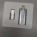 MFi Certified Flash Drive 256GB for iPhone Thumb Drive, USB Memory Stick iPhone Flash Drive Photo Stick for Photos Videos, High Speed External Storage Jump Drive for iPhone/iPad/Android/PC(Sky Blue)