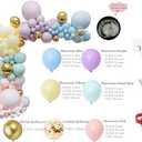 Rainbow Balloon Garland Arch Kit 171PCS Latex Balloon Pastel Balloon Garland Kit Macaron Colors 5,10,12,18 Inch Birthday Baby Shower Wedding Unicorn Party Decorations