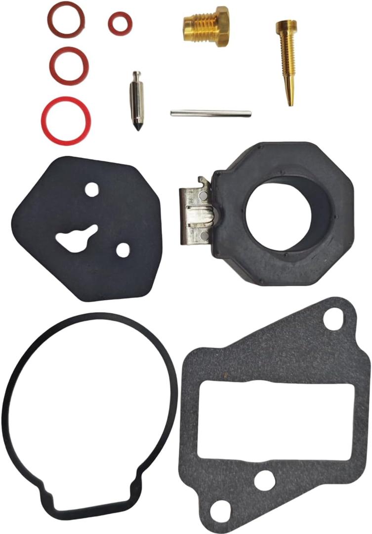 2Pcs 6E7-W0093-04-00 Carburetor Repair Kit for Yamaha Mariner Outboard 9.9HP 1986-1995 15HP 1984-1992 Engine Replaces Sierra 18-7769 6E7-W0093-03 6E7-W0093-02 6E7-W0093-01 Carb Rebuild Kit