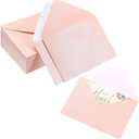 Yahenda 200 Count Pink Mini Gift Card Envelopes Bulk Wedding Pocket Small Business Paper Envelopes Gift Card Sleeves Greeting Tiny Pocket 4 x 2.7 Inch for Graduation Engagement Birthdays Banquets
