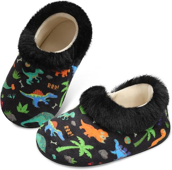 Centipede Demon Toddler Slippers for Boys Girls Slip on Kids Baby Toddlers House Shoes Lightweight Barefoot Furry Sock Shoes Indoor Outdoor Warm Walking Shoe (3.5-4.5 Infant)