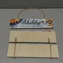 Riletese Ocean Beach Inspirational Wall Decor - 5 Pcs Wooden Rustic Office Wall Decor, Positive Wall Art Decor for Living Room, Inspiring Quotes Hanging Plaque Sign for Home Office Room