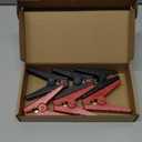 Heavy Duty Crocodile Clamps 300A Car Battery Charger Clamps Power Replacement Battery Alligator Clips Jumper Cable Clamps Welder Clips for Car Automotive Vehicle Boat(6 pack)