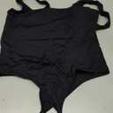 MISSJOY Women's Square Neck Sleeveless Slimming Going Out Tank Tops Bodysuits Clubwear (Medium, 1-black)