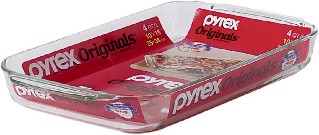 PYREX OBLONG BAKE DISH CLR
