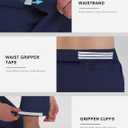 CNBQDD Dress Pants for Men Lightweight Golf Casual Slacks (Blue, L)