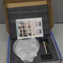 Automatic Glass Rinser for Kitchen Sink, Stainless Steel Cup Washer with G1/2 Thread, Professional Corrosion-Resistant Pressure Glass Washer, ABS Plastic Base