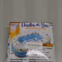 Mommy's Helper | Inflatable Under The Sea Baby Bathtub, Collapsible Safe Baby Bath Tub with Anti-Sliding Saddle Horn Seat, Must Have Travel Toddler Bath, Portable Bathtub Recommended Months 6 to 24 (Blue, White)