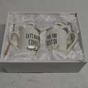 AW BRIDAL Ceramic Engagement Gifts For Couples Newly Engaged Unique Coffee Mugs Set Of 2, 12 Oz| Bachelorette Bridal Shower Gift For Bride, Anniversary Wedding Gifts For Couple Housewarming Gift Ideas