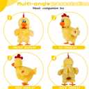 dgdgcool Easter Toys Egg Laying Chicken Toy Electric Chicken Stuffed Animal Dancing Stuffed Plush Toy with Music
