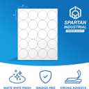 2" Printable Round Labels for Laser and Inkjet Printers - 2000 Blank Labels, 100 Sheets for Thank You Stickers, Price Tags, QR Codes, Business Logos - Spartan Industrial Template C004