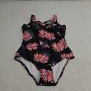 Womens Bathing Suits One Piece Swimsuits Athletic Training Swimsuit Tummy Control Slimming Swimwear for Women L Pink Flower Print