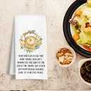 2 x ArtisaEura Inspirational Life Quote Kitchen Towels, Motivational Saying Dish Tea Hand Towels for Kitchen Bathroom Decor, Positive Affirmation Gifts for Women, 16x24 Inch