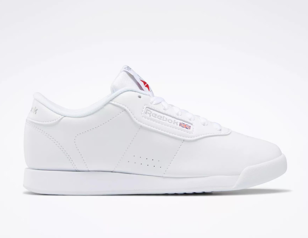 Reebok Womens Princess Sneakers White Size 11 Comfortable Classic Athletic Shoes